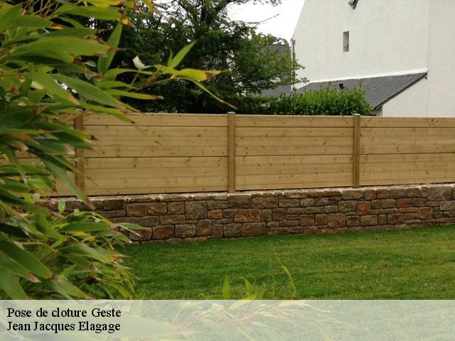Pose de cloture geste-49600 Jean Jacques Elagage